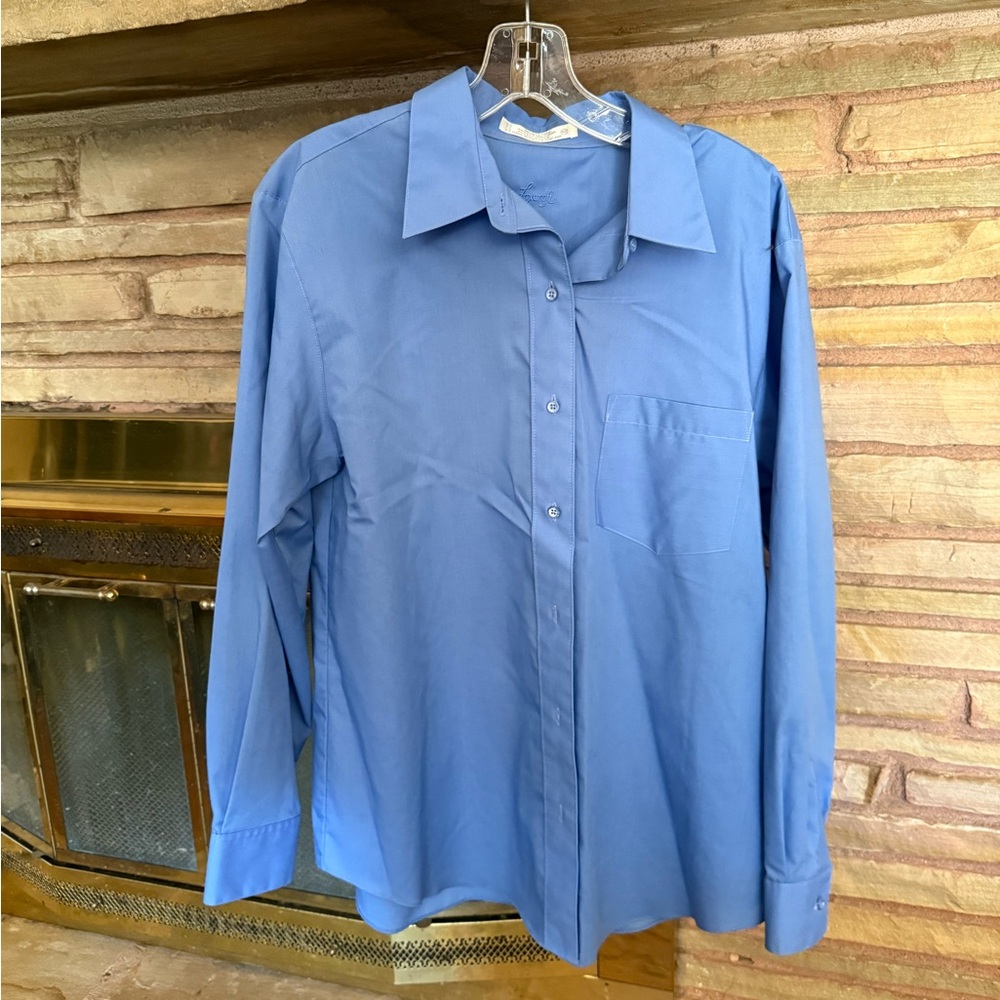Foxcroft Sky Blue Blouse